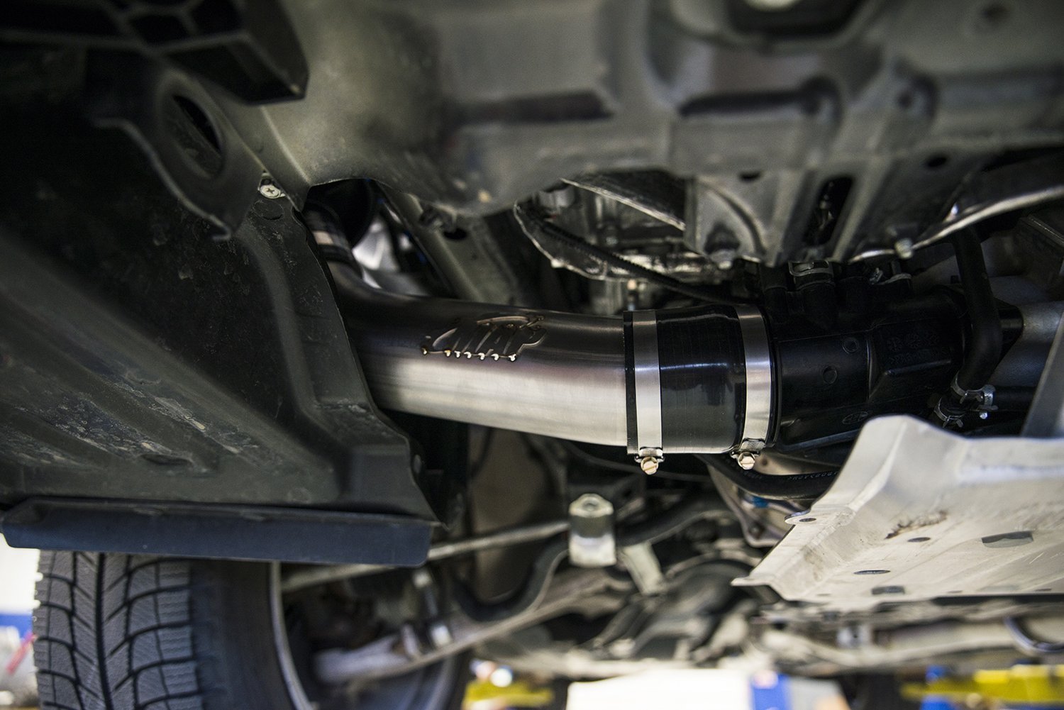 A modified Subaru WRX running the MAPerformance Stage 2 intake