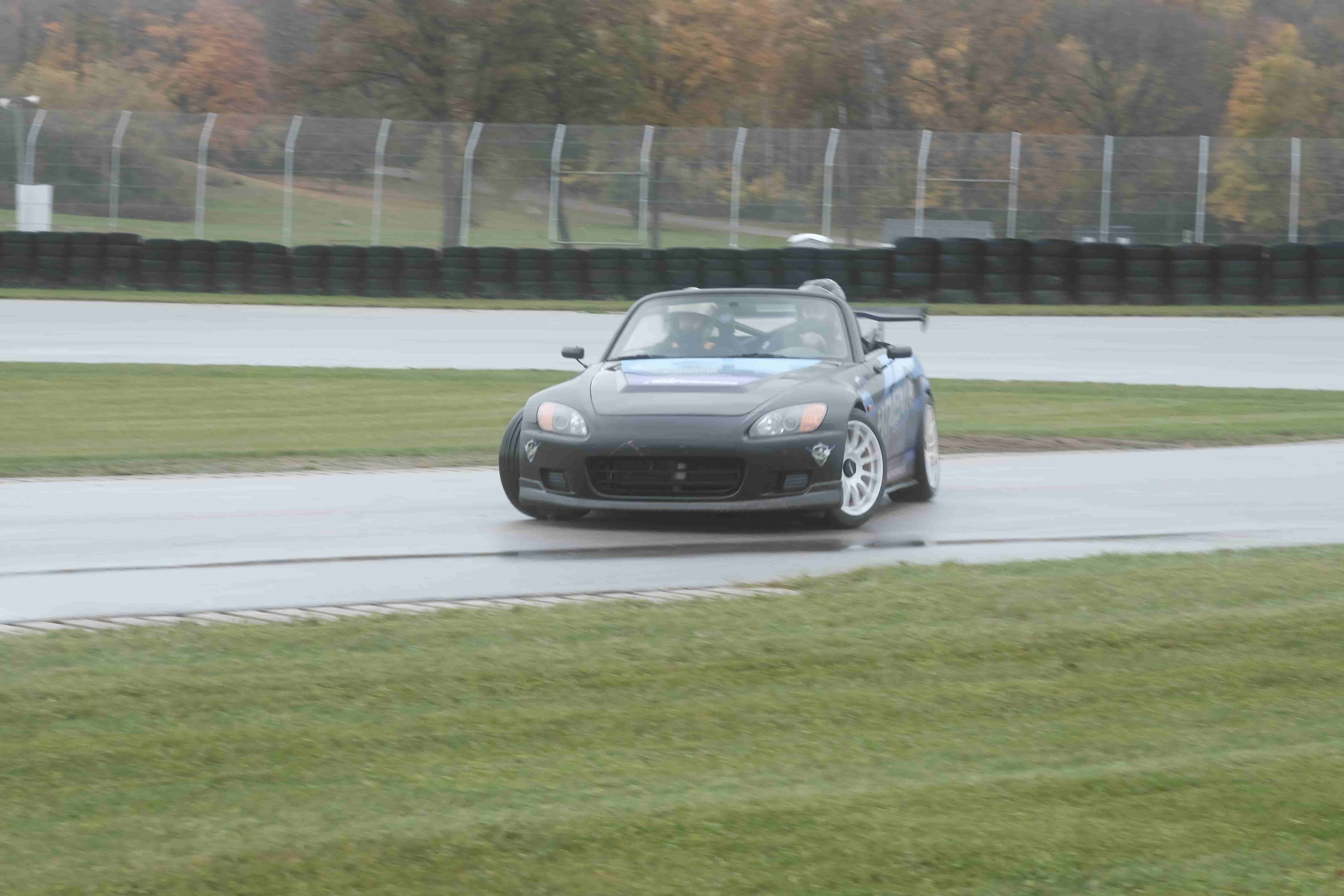 Our highly modified Honda S2000 at Road America drifting on the autocross track!